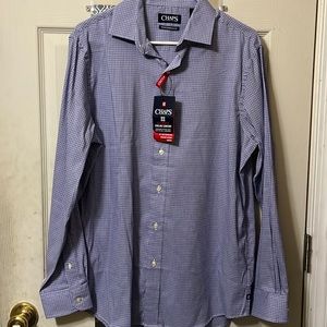 Chaps Blue & purple Button Down